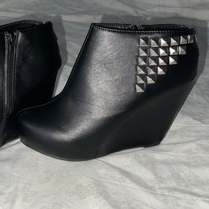 Torrid Black Bootie with Studs Sz 9W
